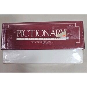 Pictionary Second 1987 Edition Game Card‎ Set New Vintage SEALED